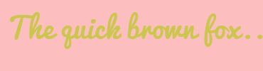 Image with Font Color CBC64D and Background Color FCBEBE
